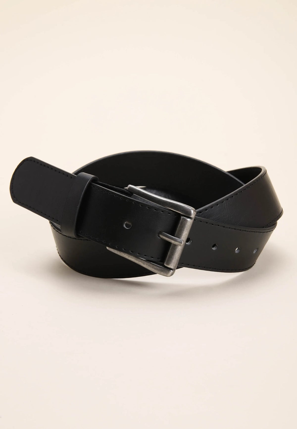 Mens Black Comfort Stretch Belt