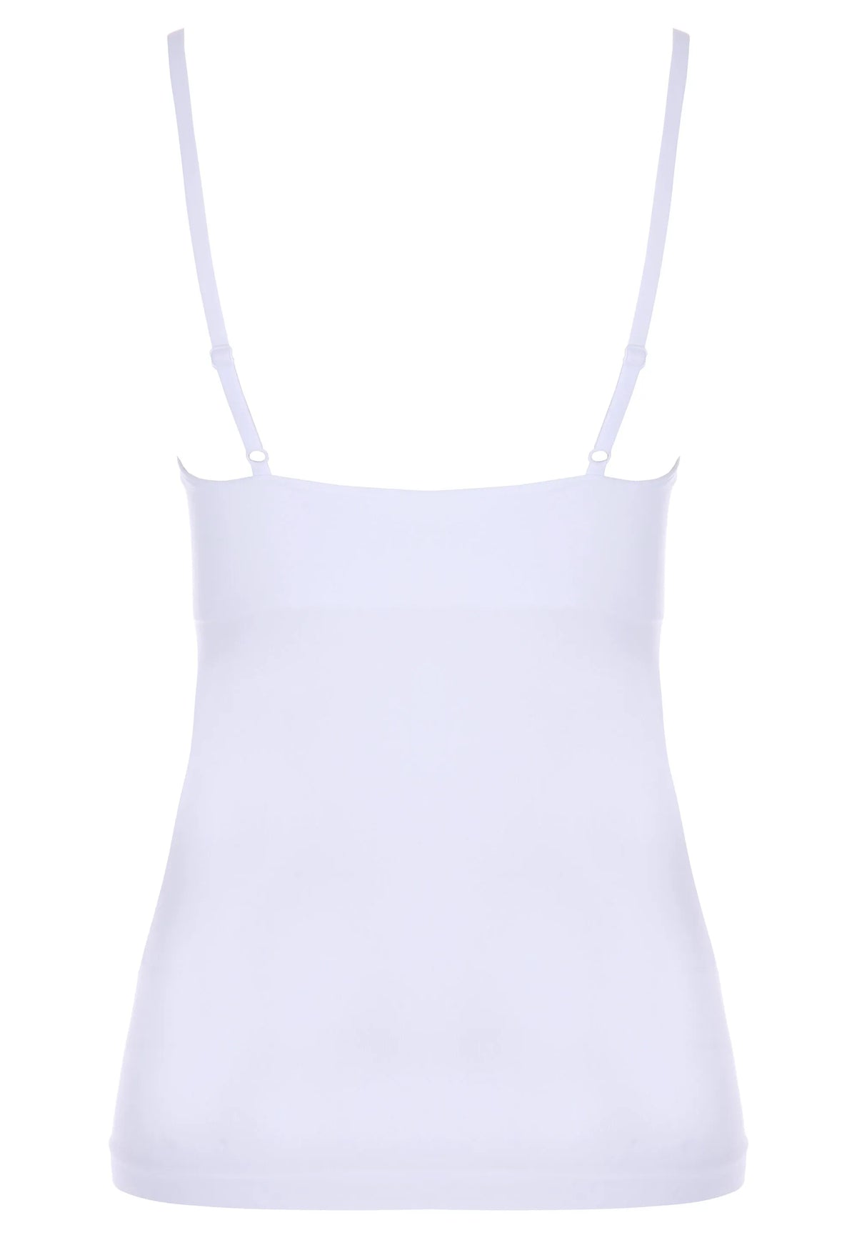 Womens White Seam Free Smoothing Cami Vest