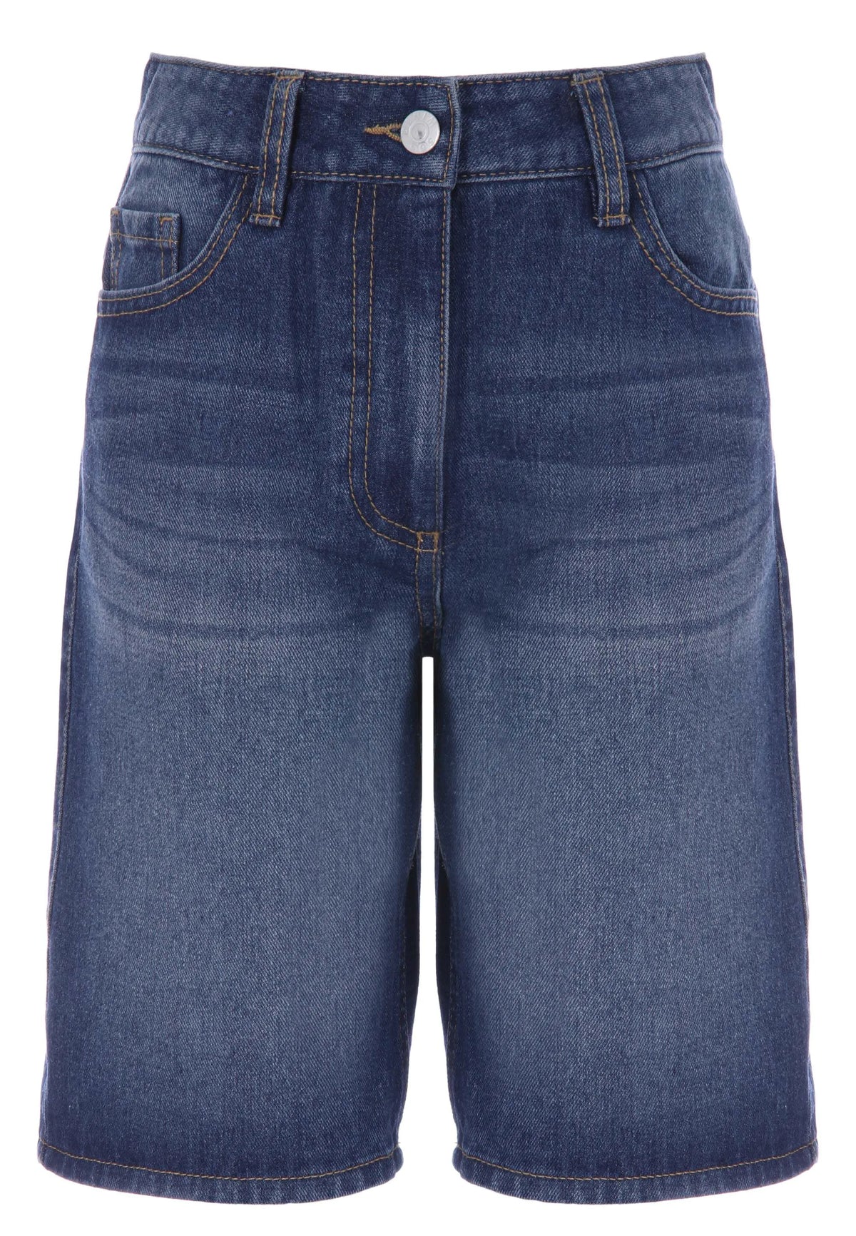 Older Boys Blue Longer Denim Shorts