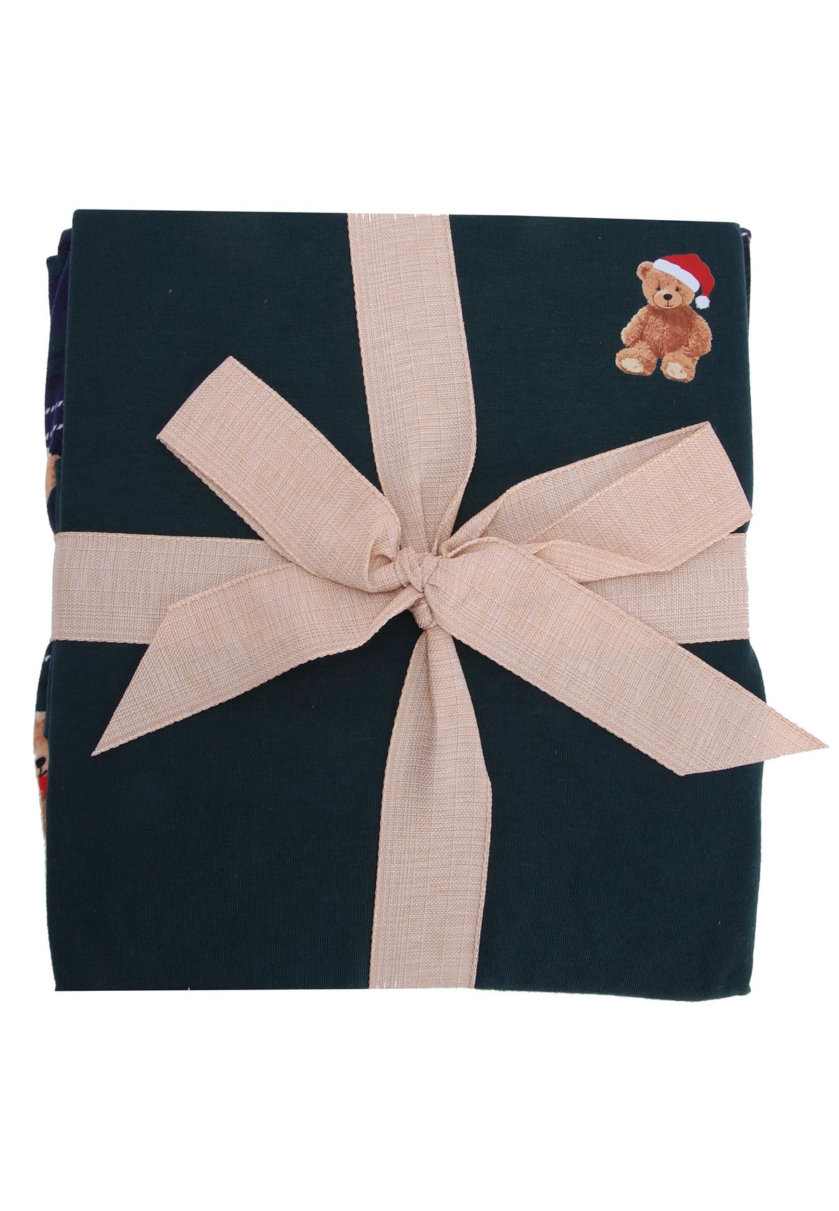 Mens Green Teddy Bear Family Pyjama Set