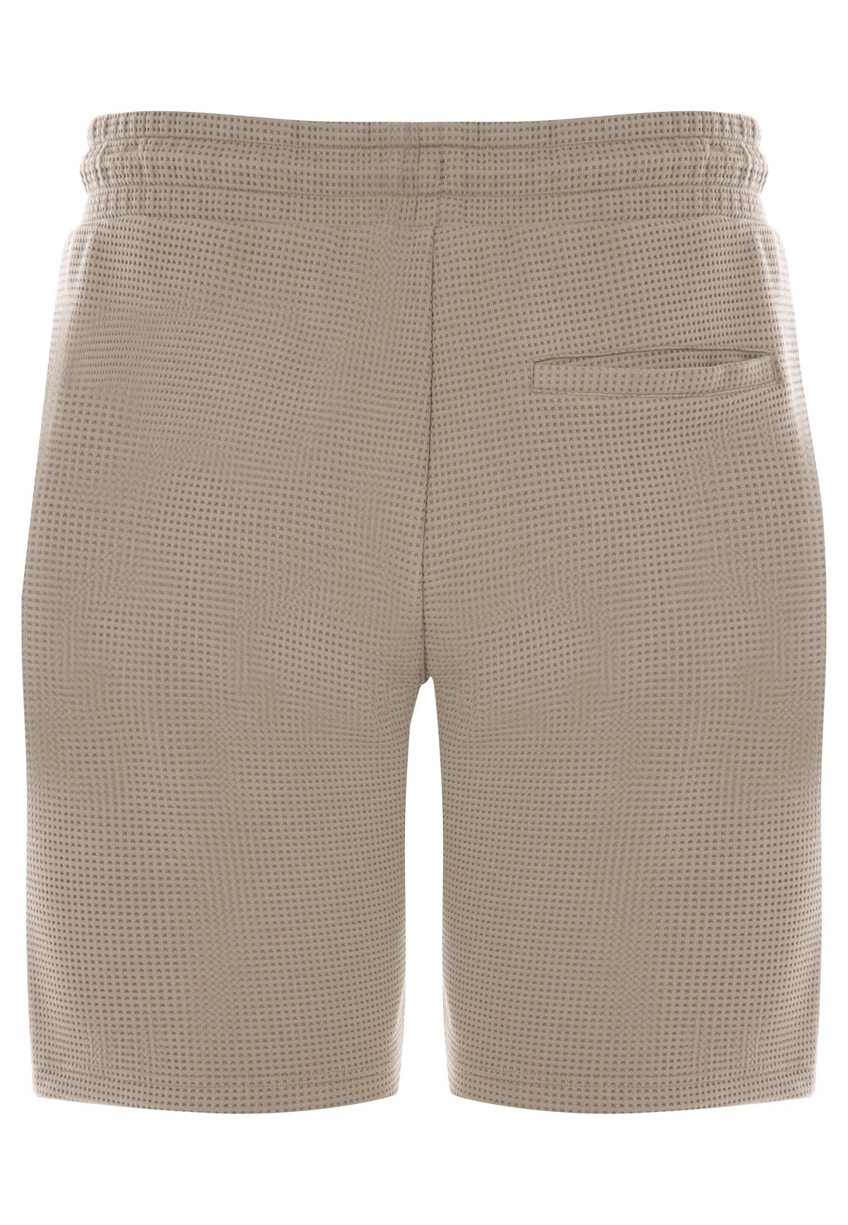 Mens Brown Compact Texture Drawstring Shorts