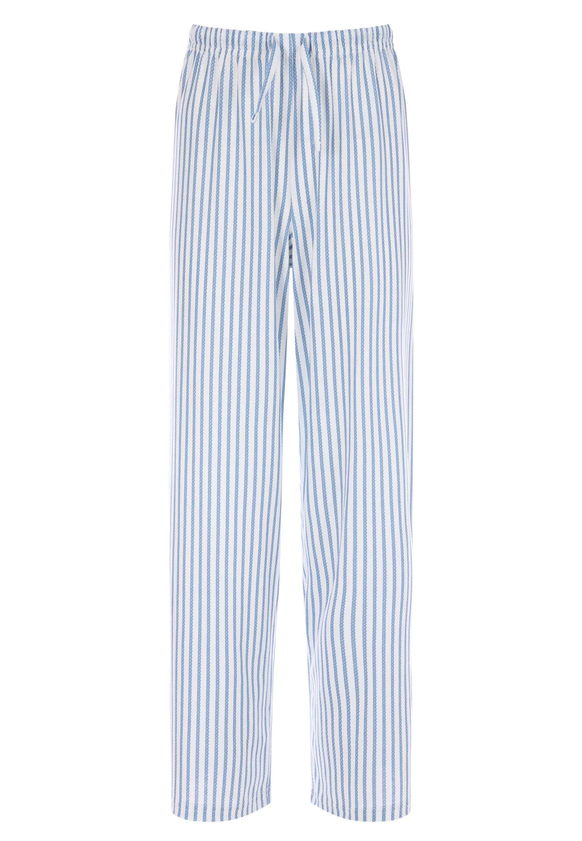 Older Girls Blue Stripe Wide Leg Trousers