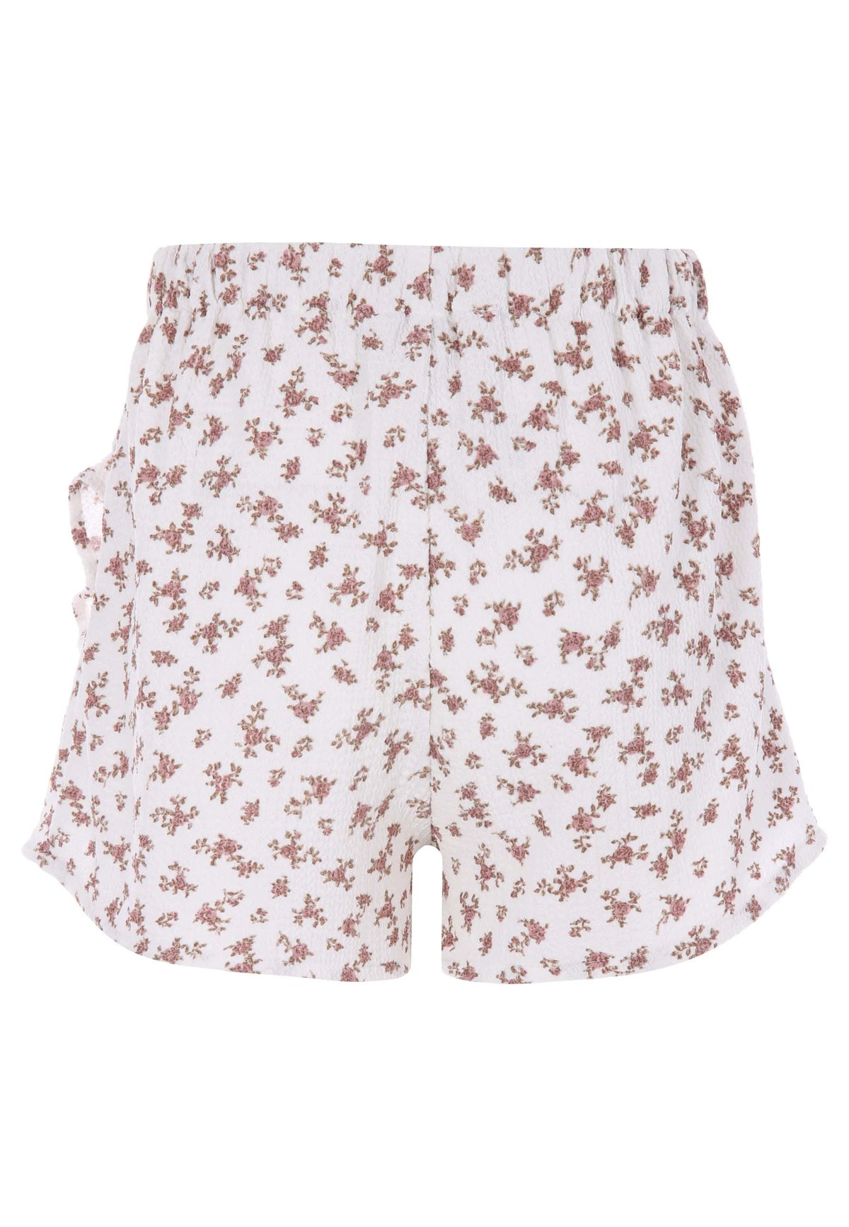 Older Girls White Floral Wrap Skort