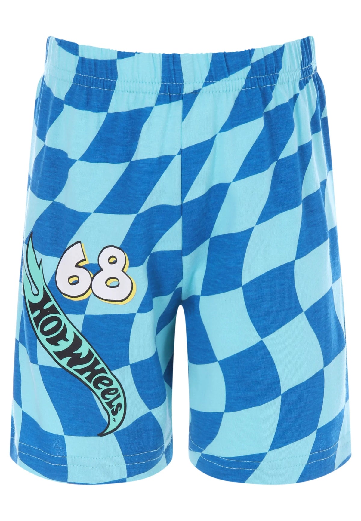 Younger Boys Blue Hot Wheels Shorts Pyjama Set