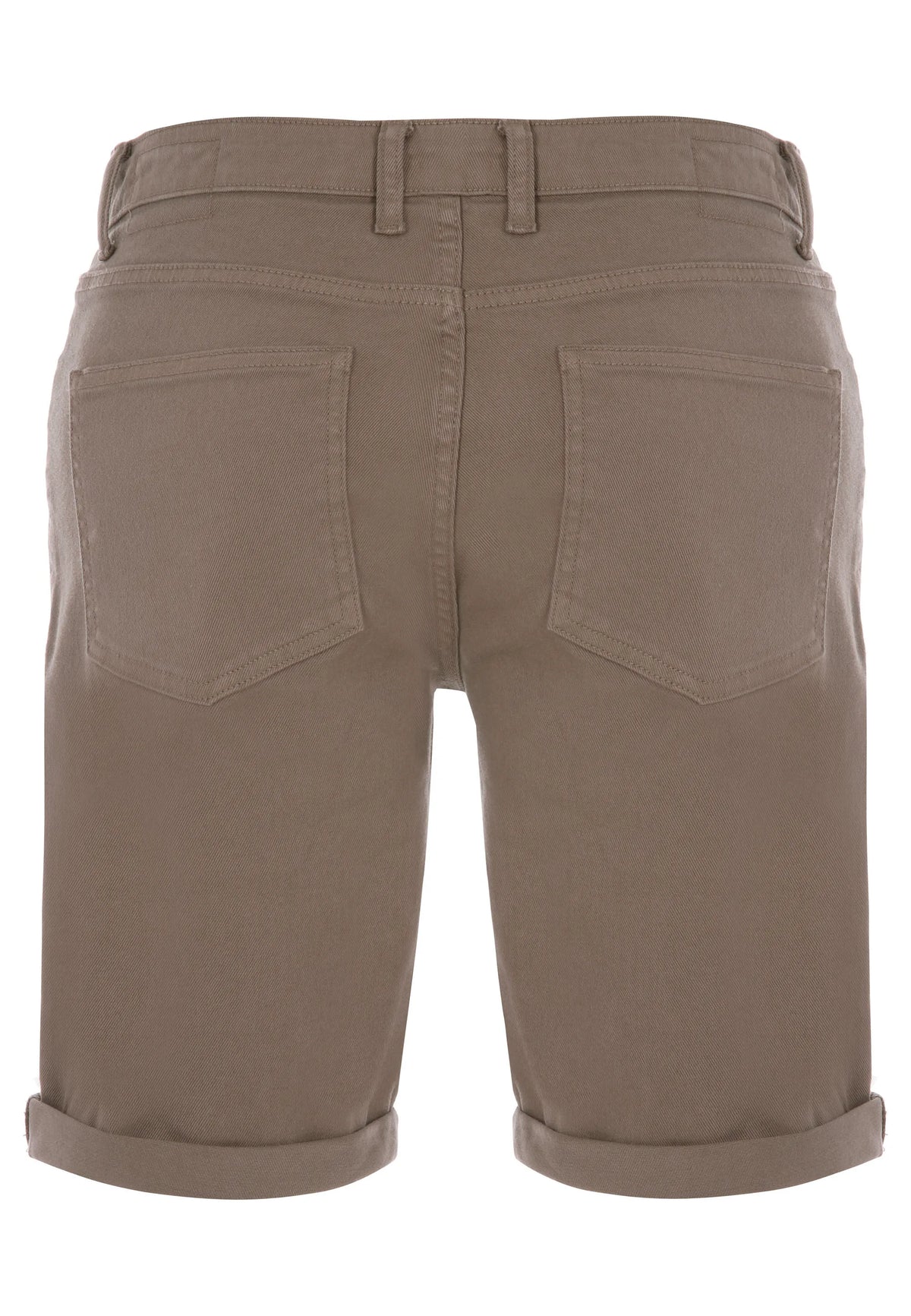 Mens Brown Cotton Rich Denim Shorts