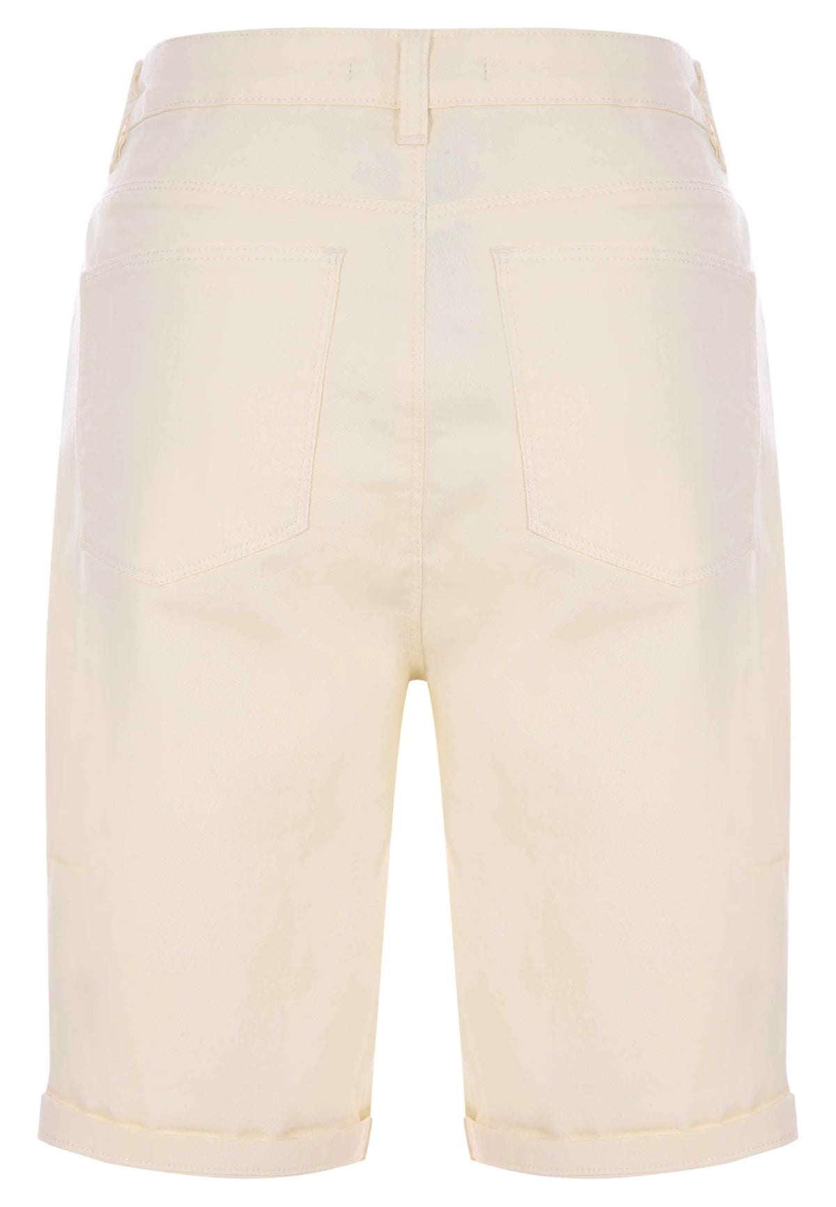 Womens Lemon Denim Cycle Shorts