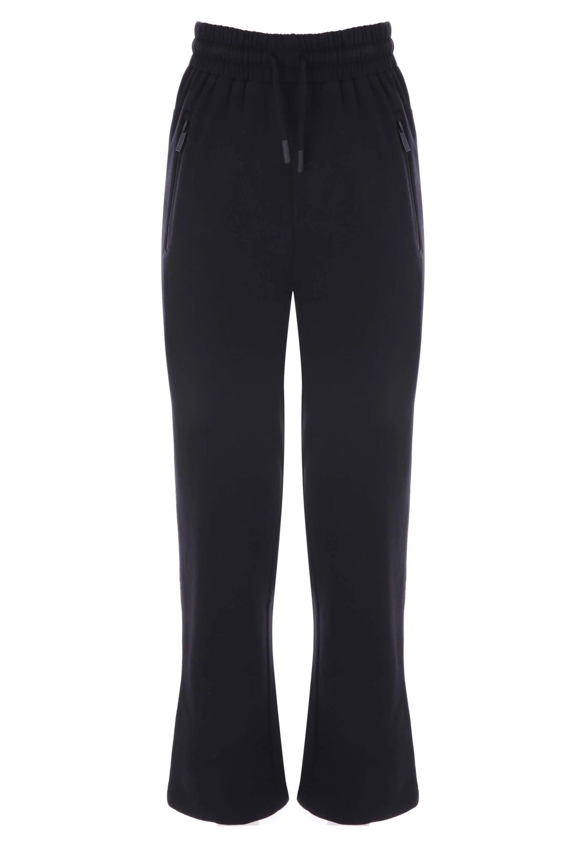 Older Boys Black Wide Leg Joggers