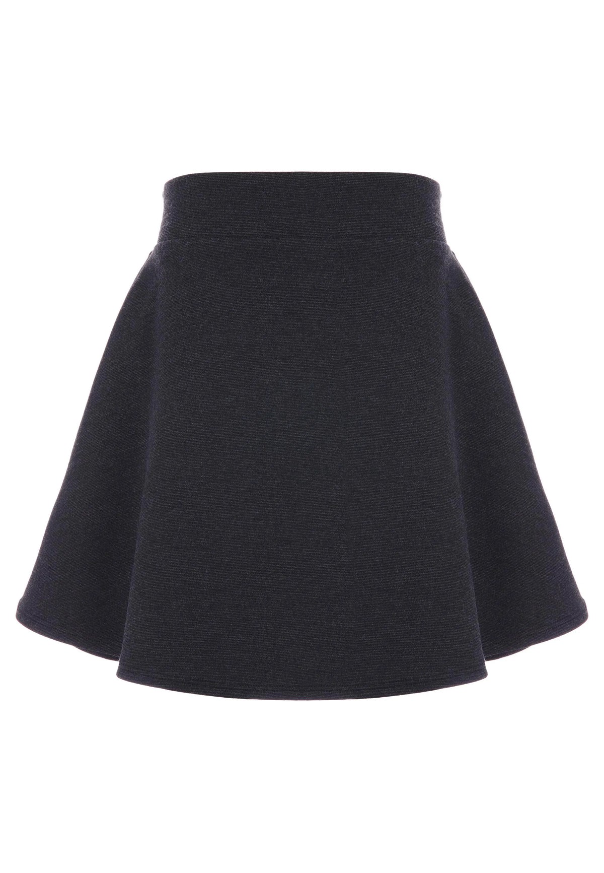 Girls Charcoal Grey Plain Ponte School Skirt