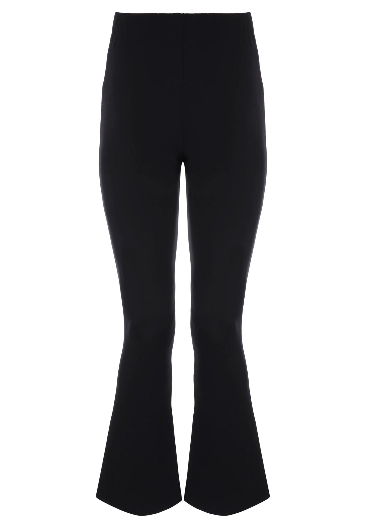 Older Girls Black Ponte Bootcut School Trousers