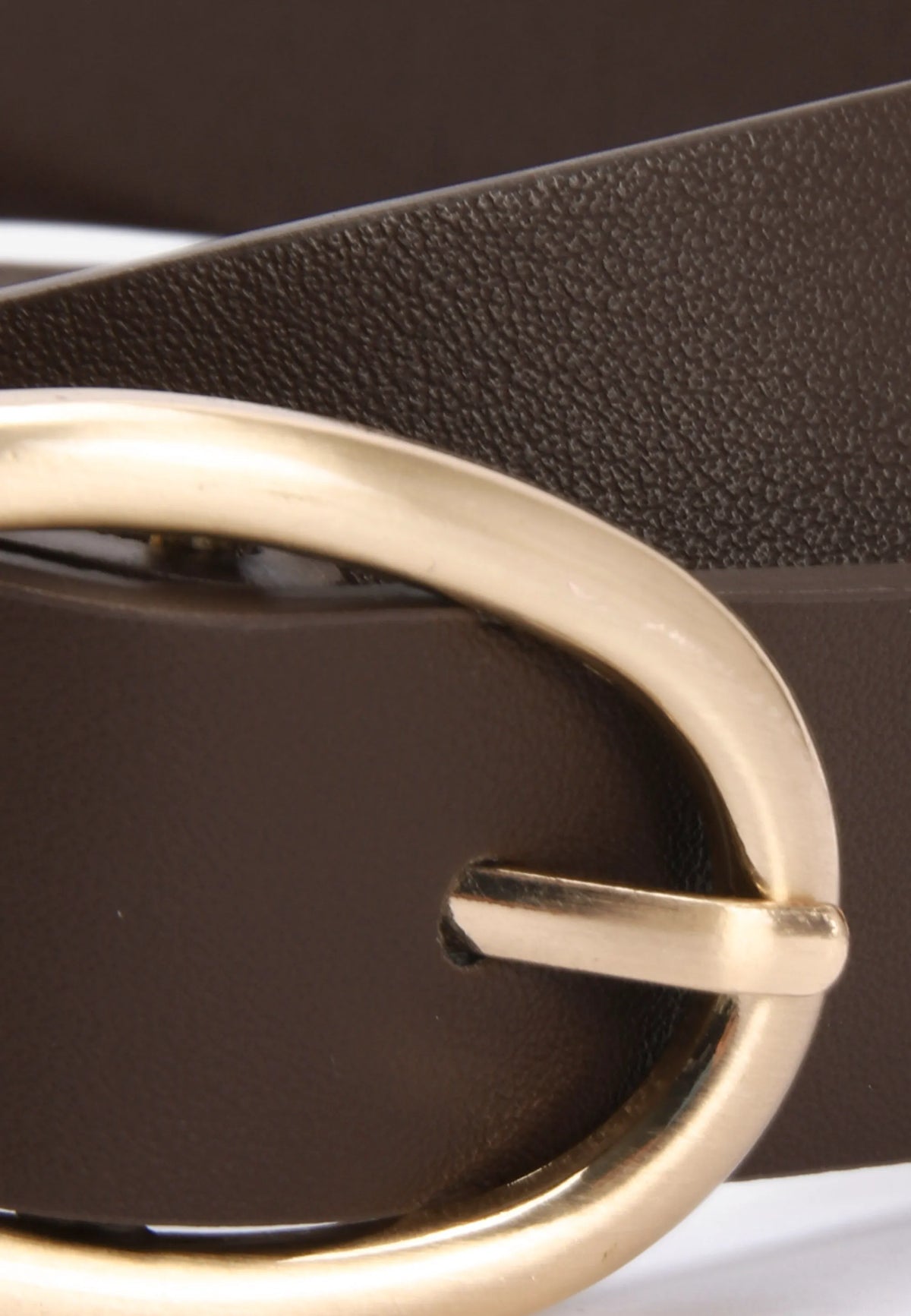 Womens Brown Double Circle Casual Belt