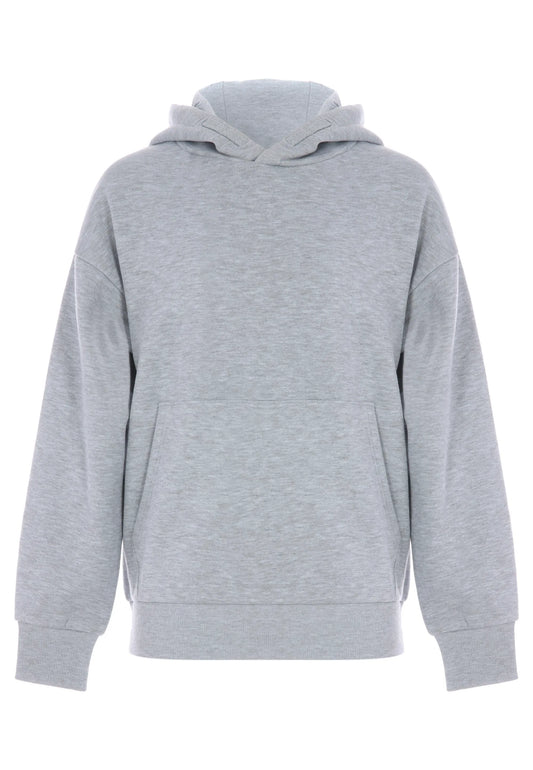 Older Boys Grey Cotton Blend Hoody