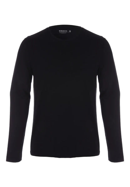 Mens Black Long Sleeve T-Shirt