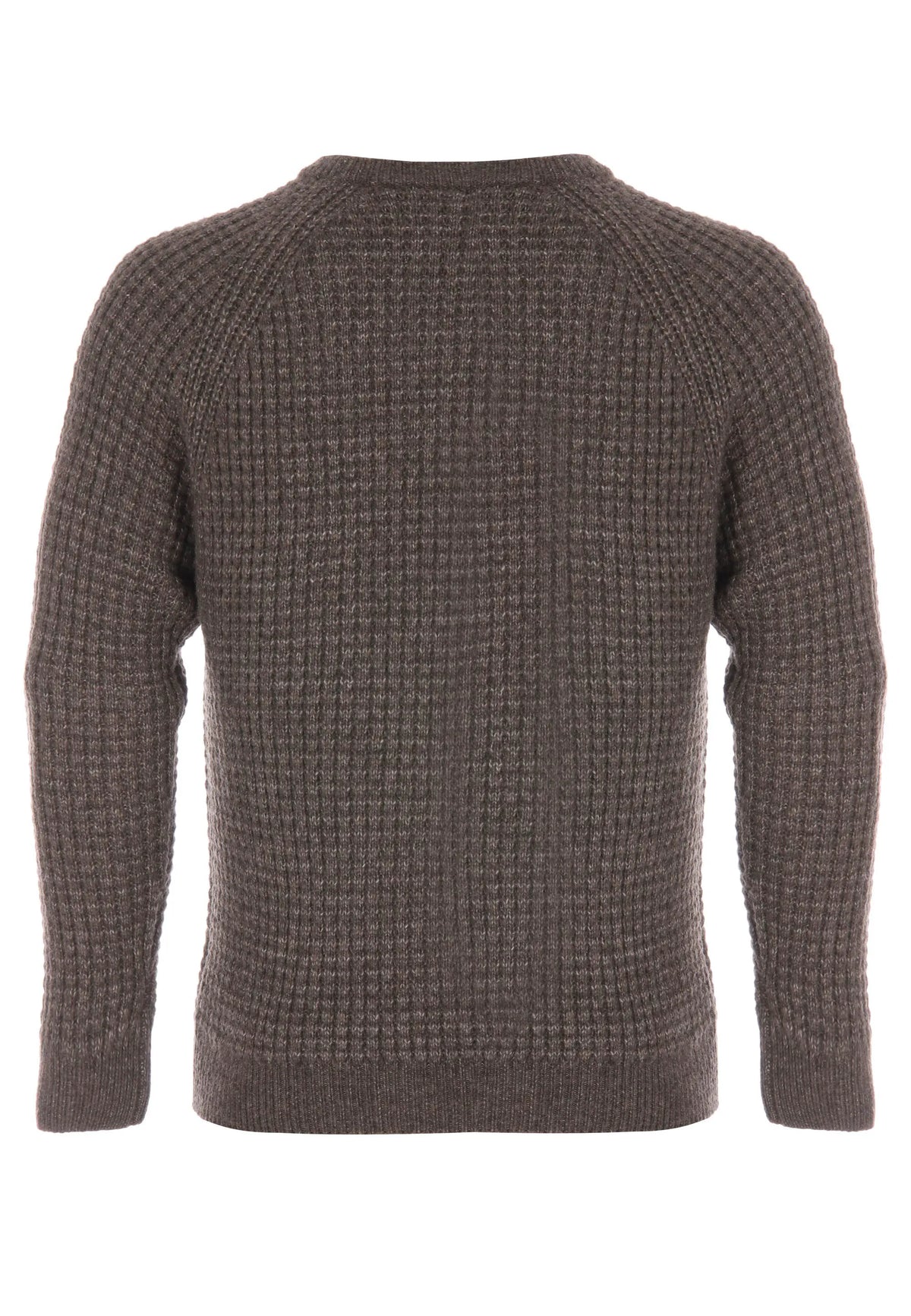 Mens Mocha Cosy Wool Blend Jumper