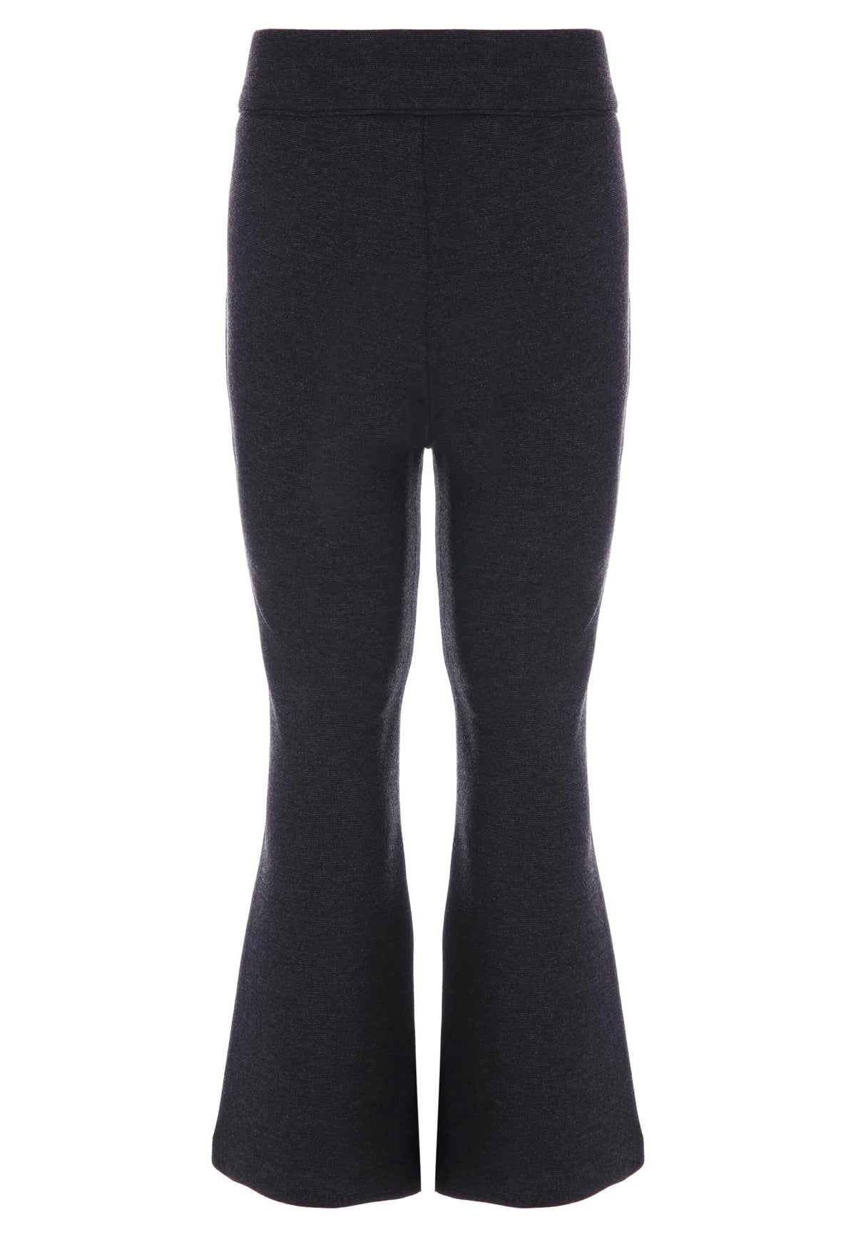 Girls Charcoal Grey Ponte School Bootcut Trousers