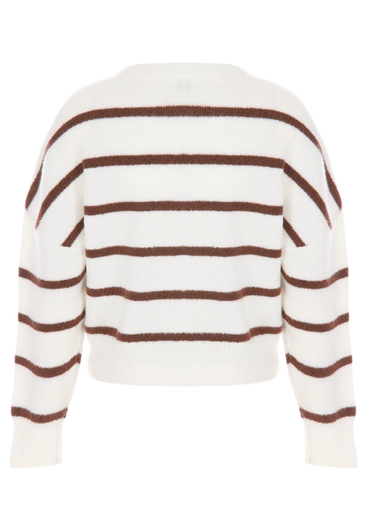 Older Girls Cream Stripe Jumper