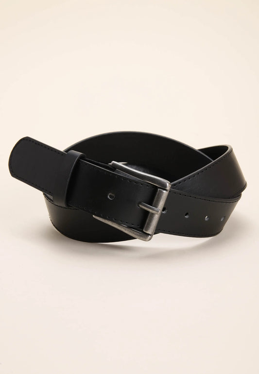 Mens Black Comfort Stretch Belt
