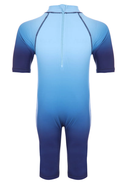 Younger Boys Blue Ombre Sun Safe Swimsuit
