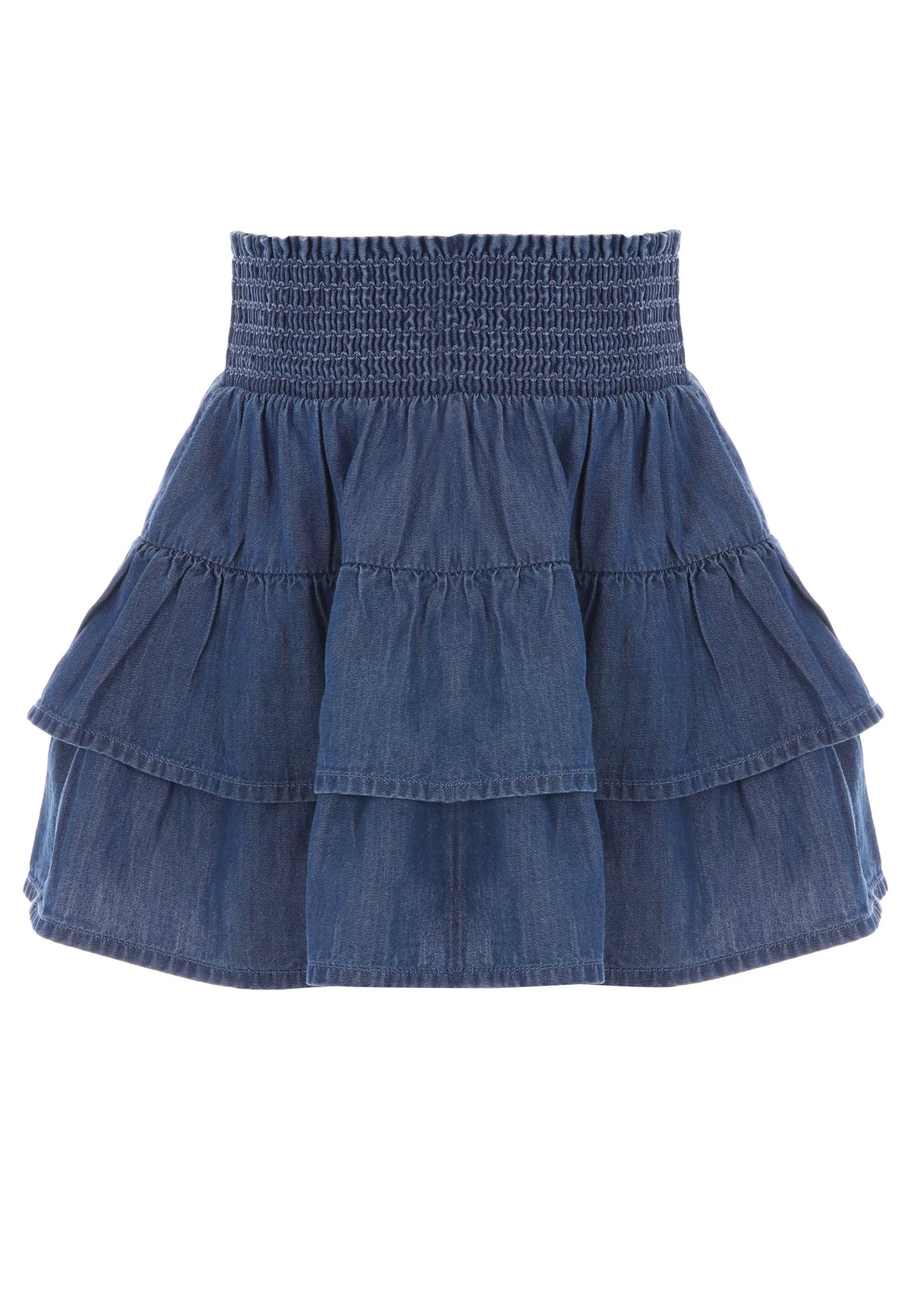 Younger Girls Blue Denim Ra-Ra Skirt