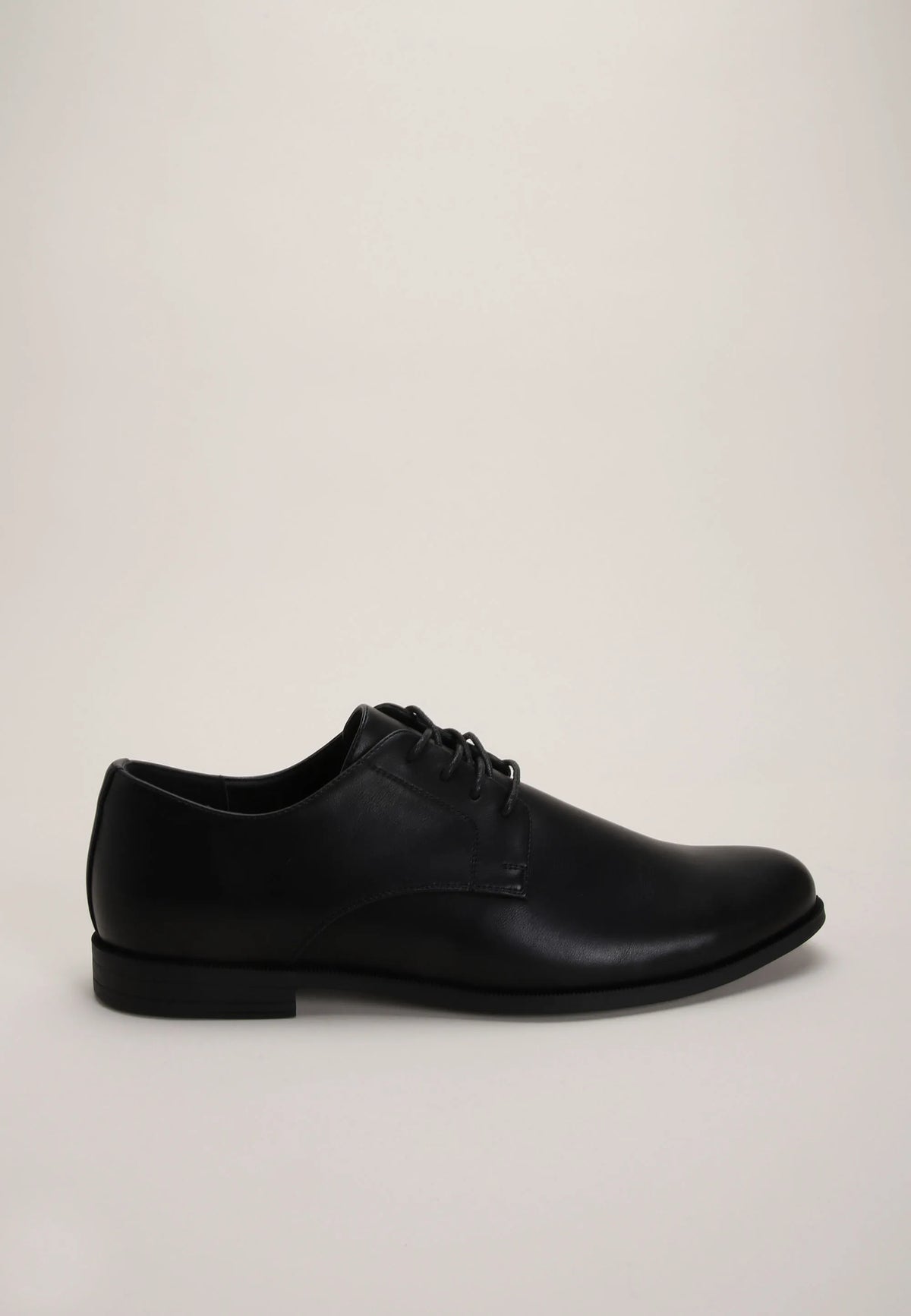 Mens Black Lace Up Derby Shoes