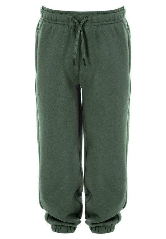 Younger Boys Dark Green Cotton Rich Joggers