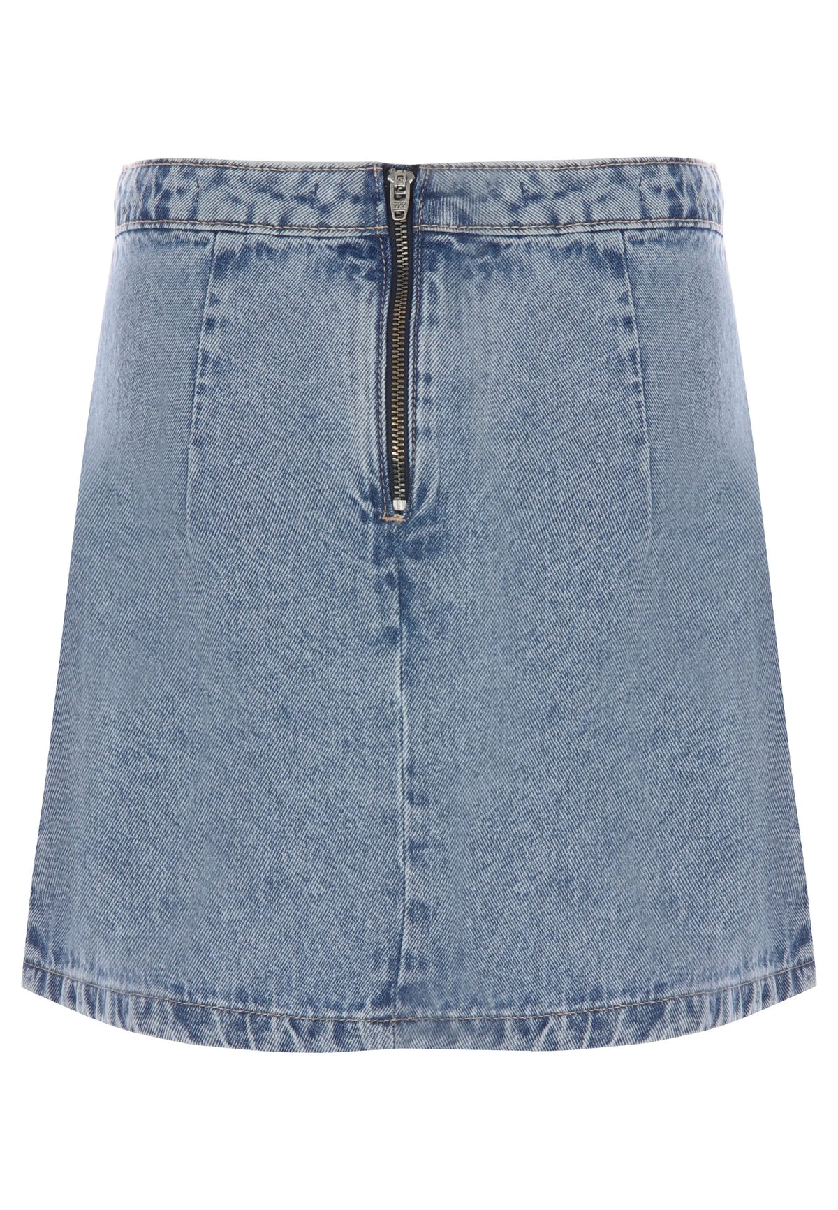 Older Girls Blue Pleated Mini Skirt