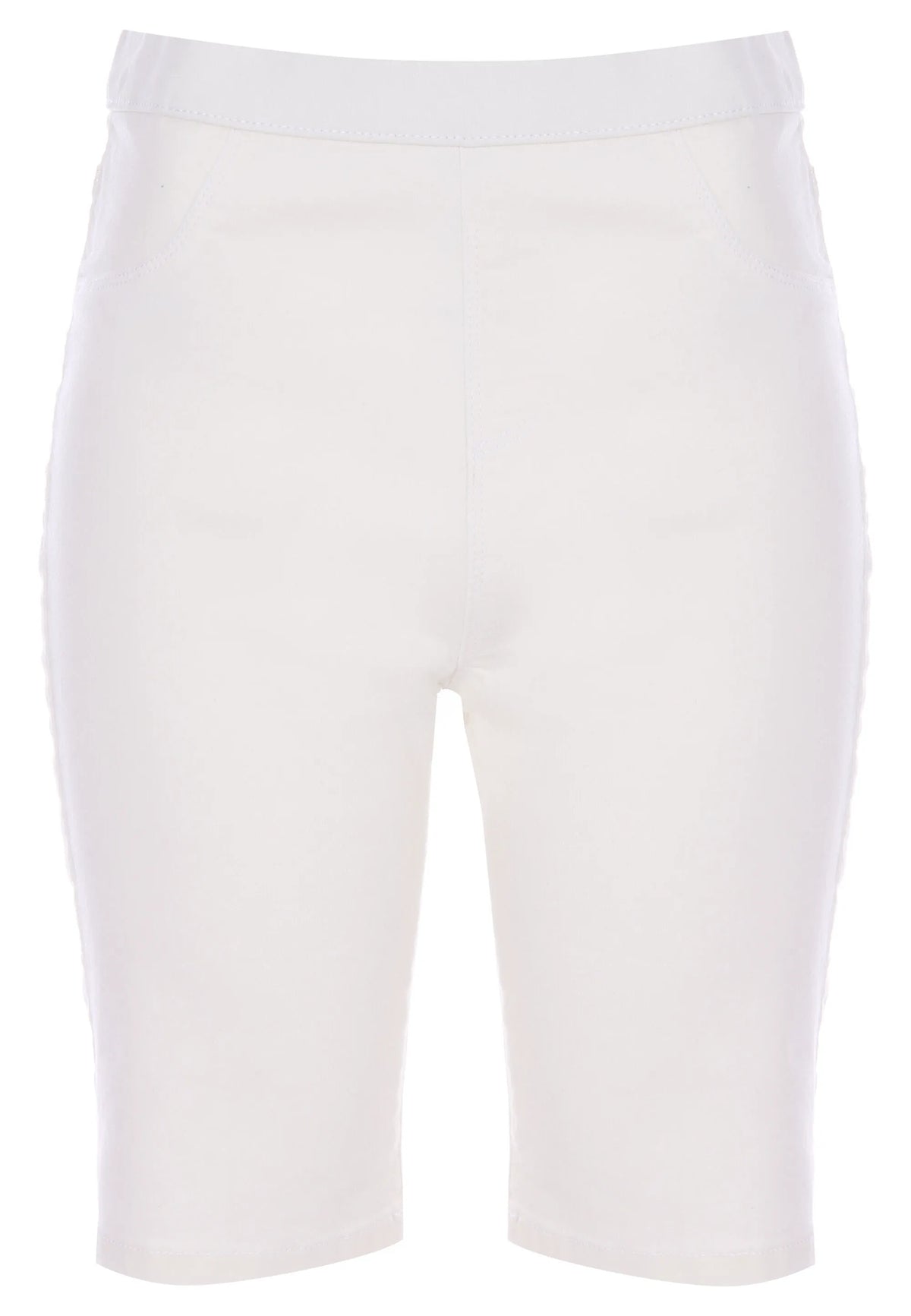 Womens White Kate Cycle Shorts
