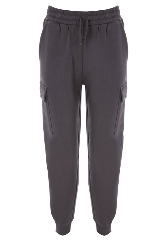 Older Boys Charcoal Cargo Pocket Joggers