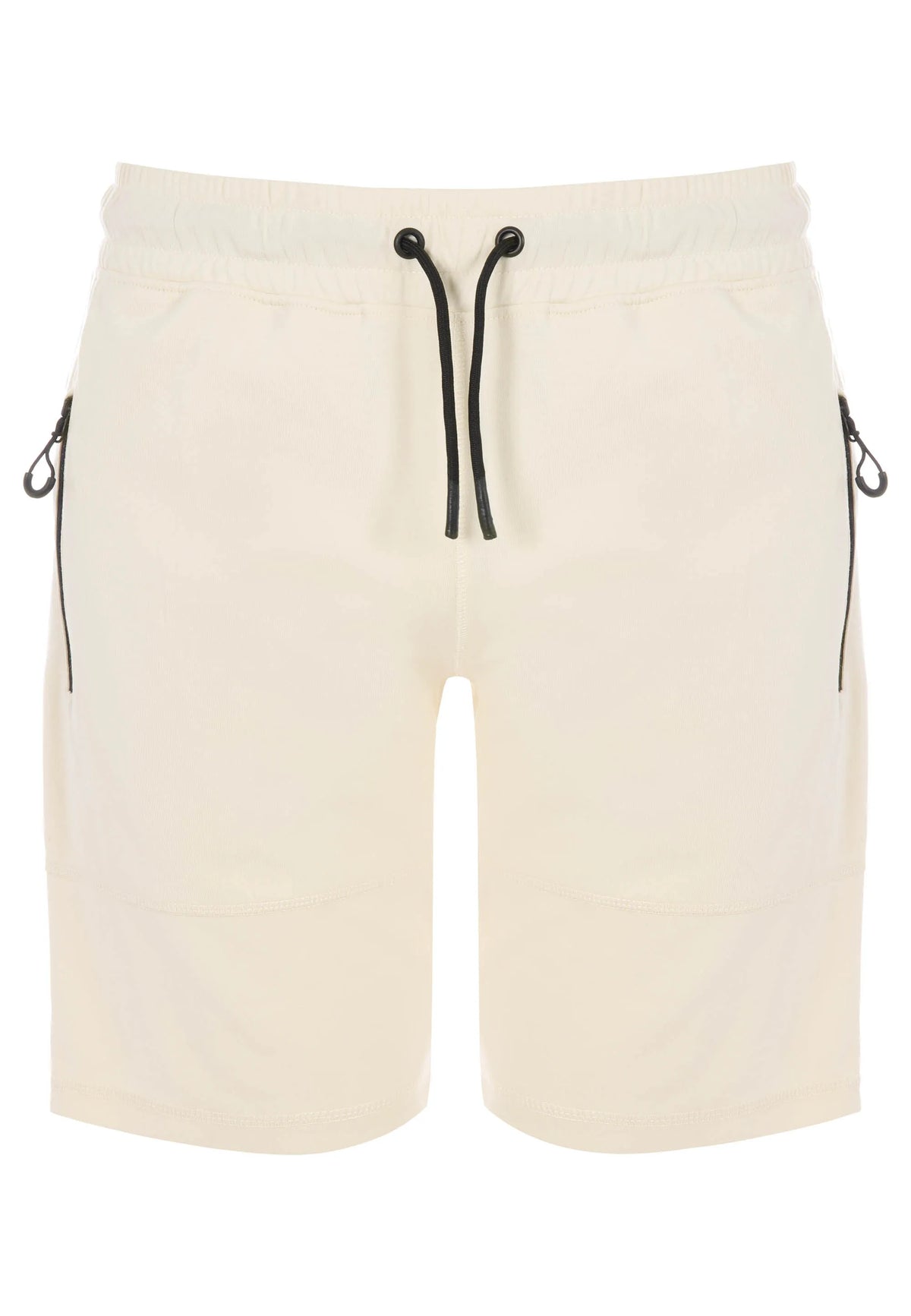 Mens Ecru Sports Sweat Shorts