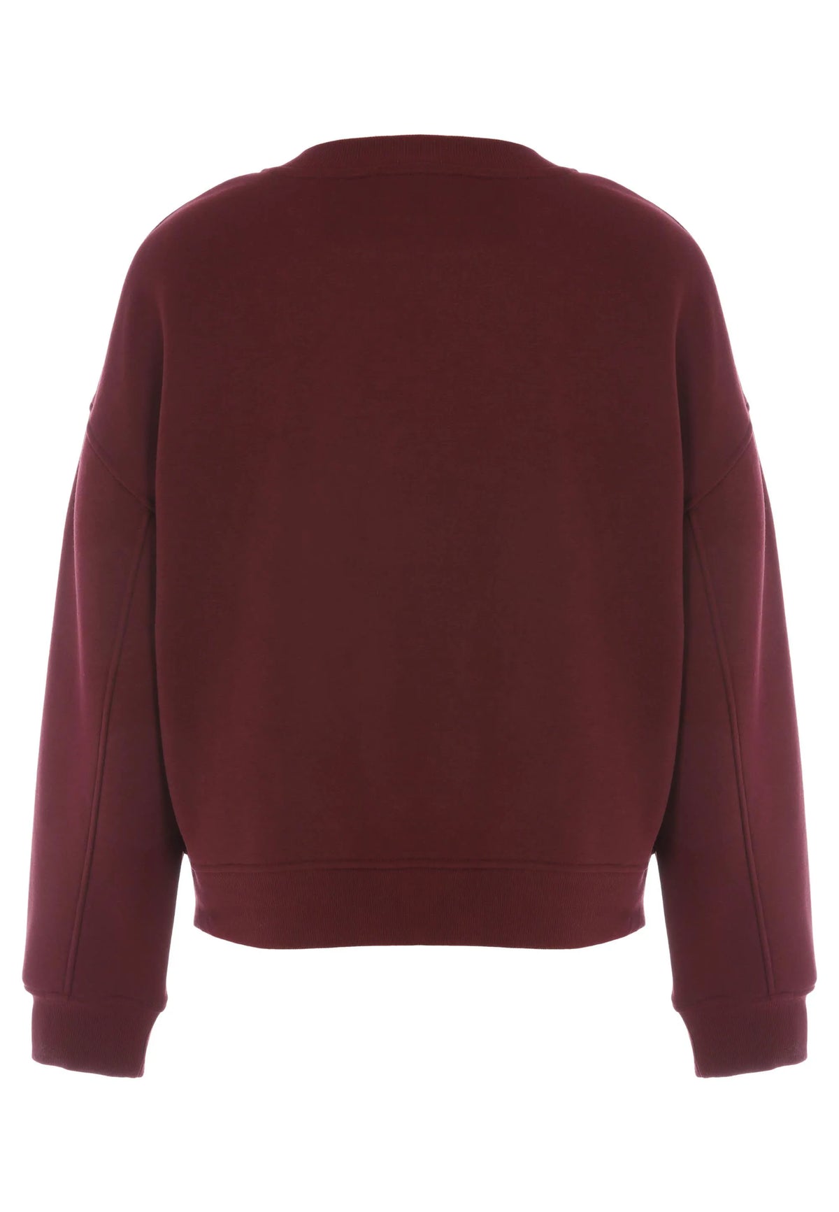 Womens Burgundy Cotton Rich Sweatshirt