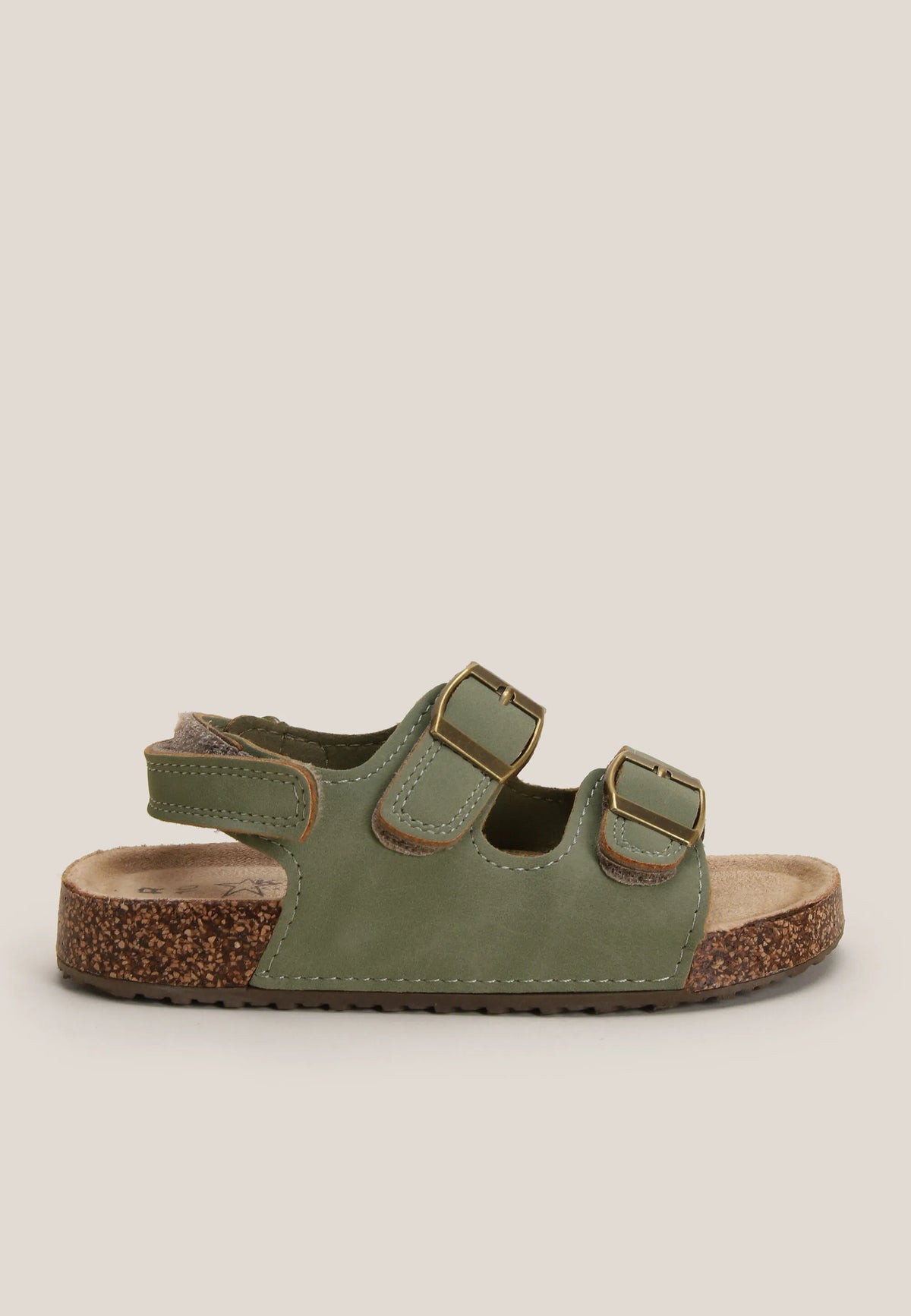 Younger Boys Green Footbed Sandals