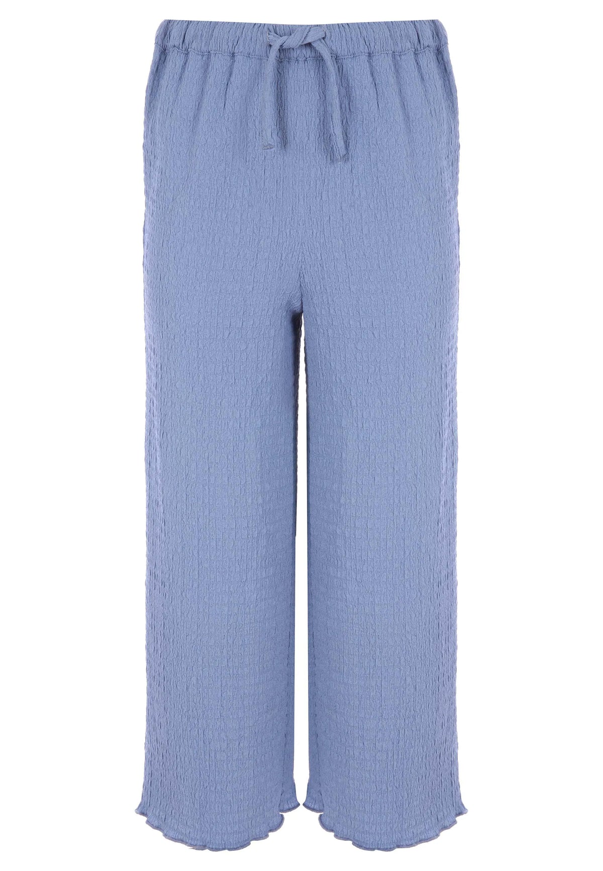 Older Girls Blue Plain Culotte Trousers