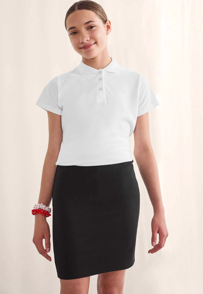 Older Girls Black Ponte Tube School Skirt