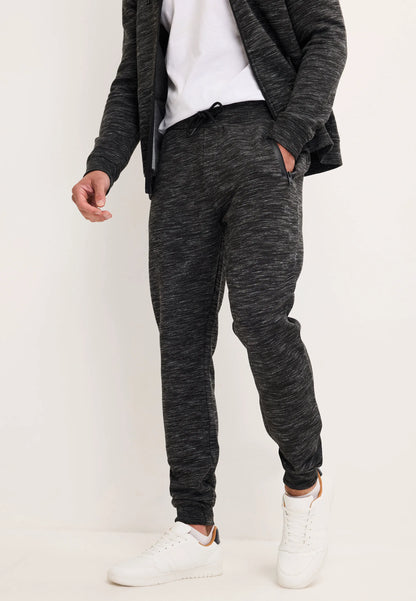 Mens Charcoal Textured Joggers
