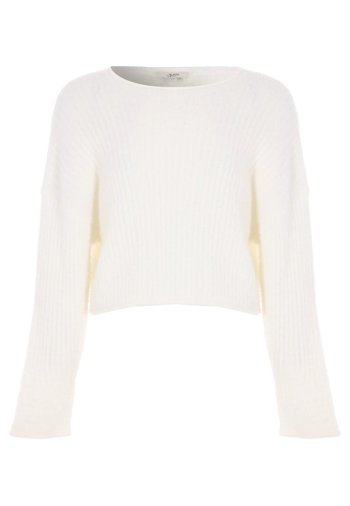 Older Girls Cream Ribbed Jumper