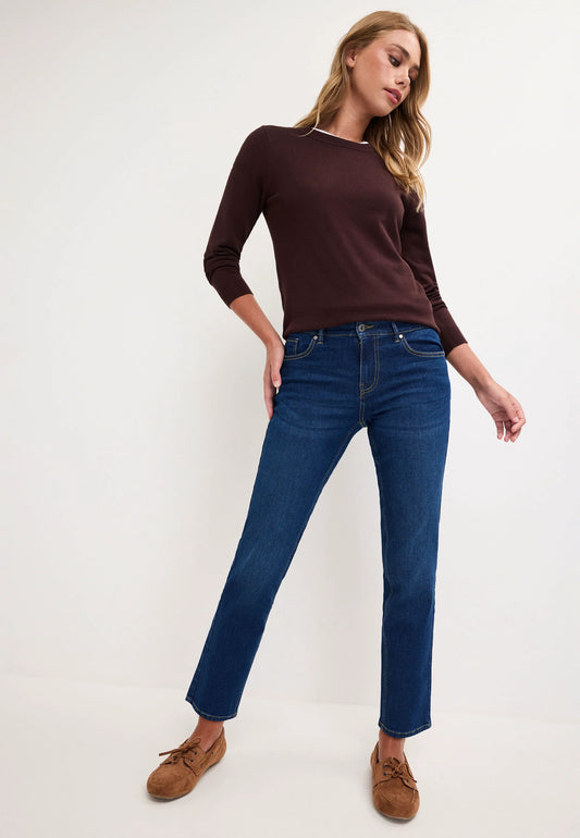 Womens Indigo Slim Leg Jeans