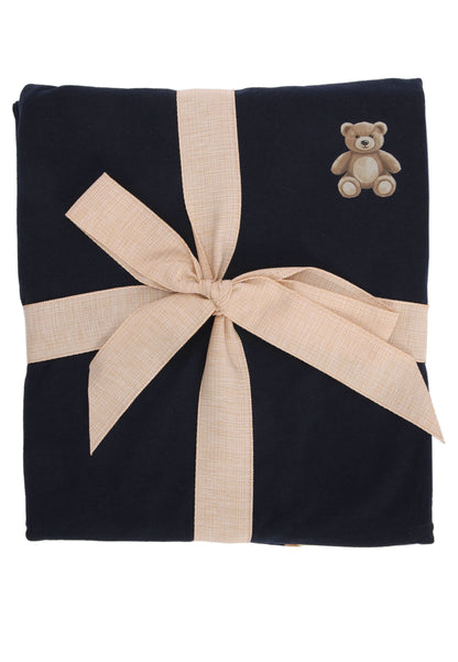 Mens Navy Bear Print Family Pyjama Set