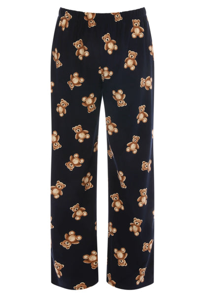 Mens Navy Bear Print Family Pyjama Set