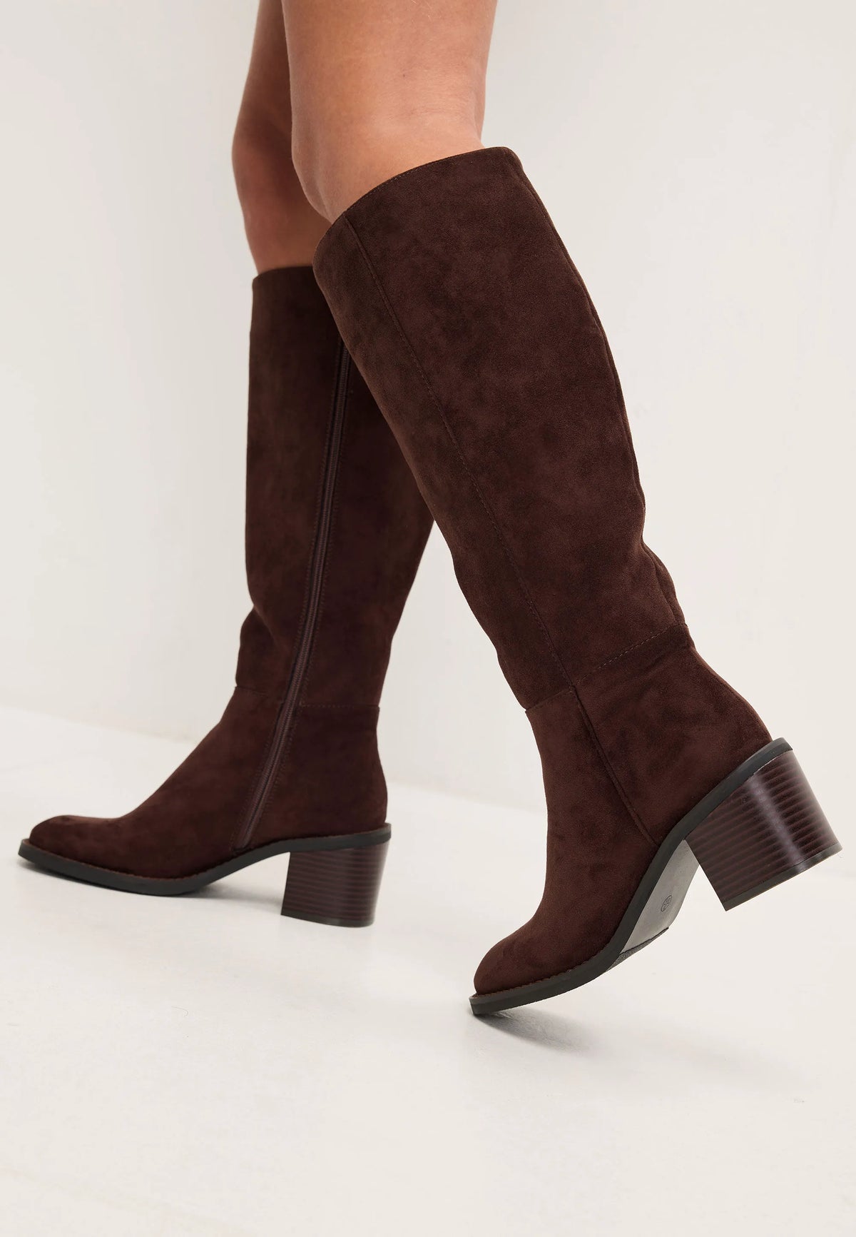 Womens Chocolate Brown Knee High Boots