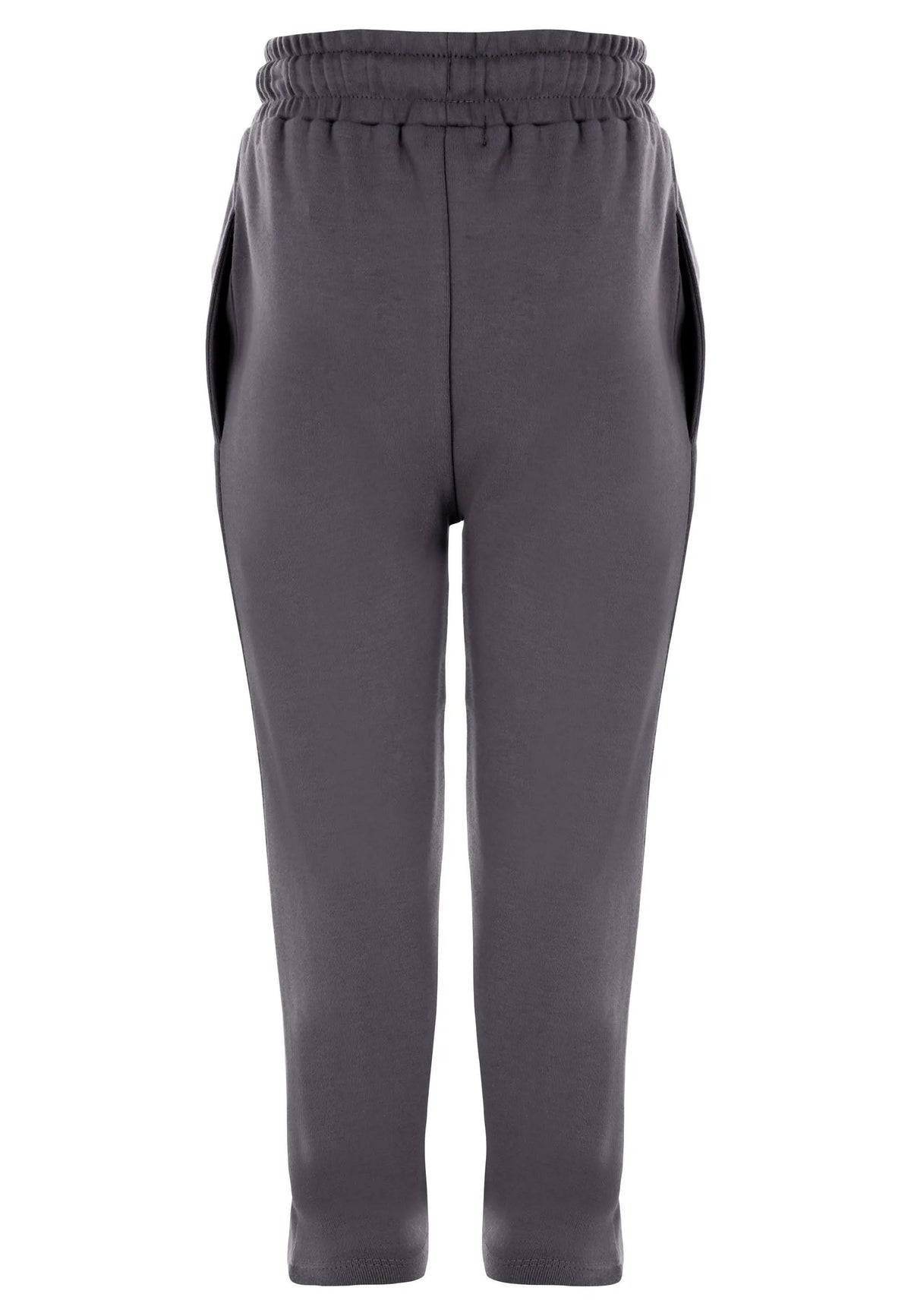 Younger Boys Charcoal Cotton Joggers