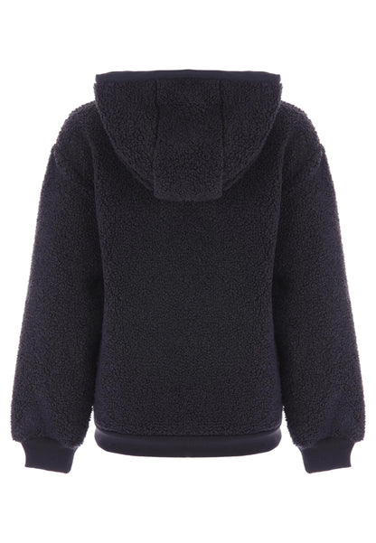 Older Boys Charcoal Borg Fleece Jacket