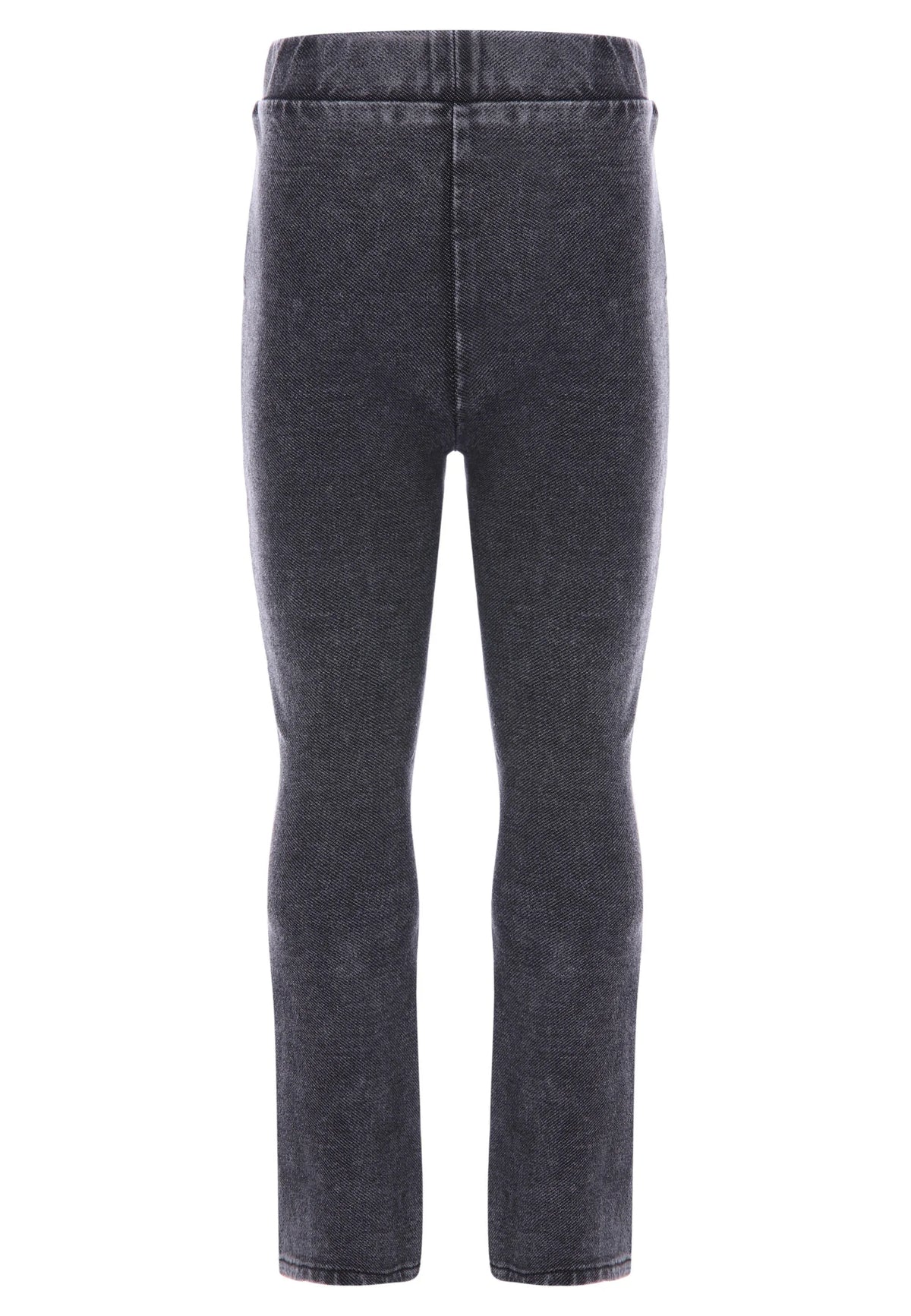 Younger Girls Grey Denim Stretch Bootcut Jeggings