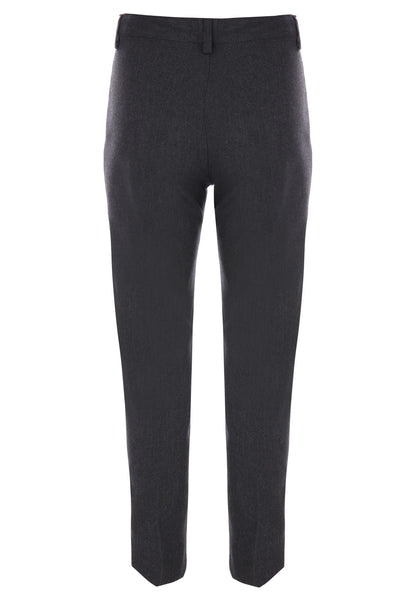 Boys Grey Slim Fit School Trousers