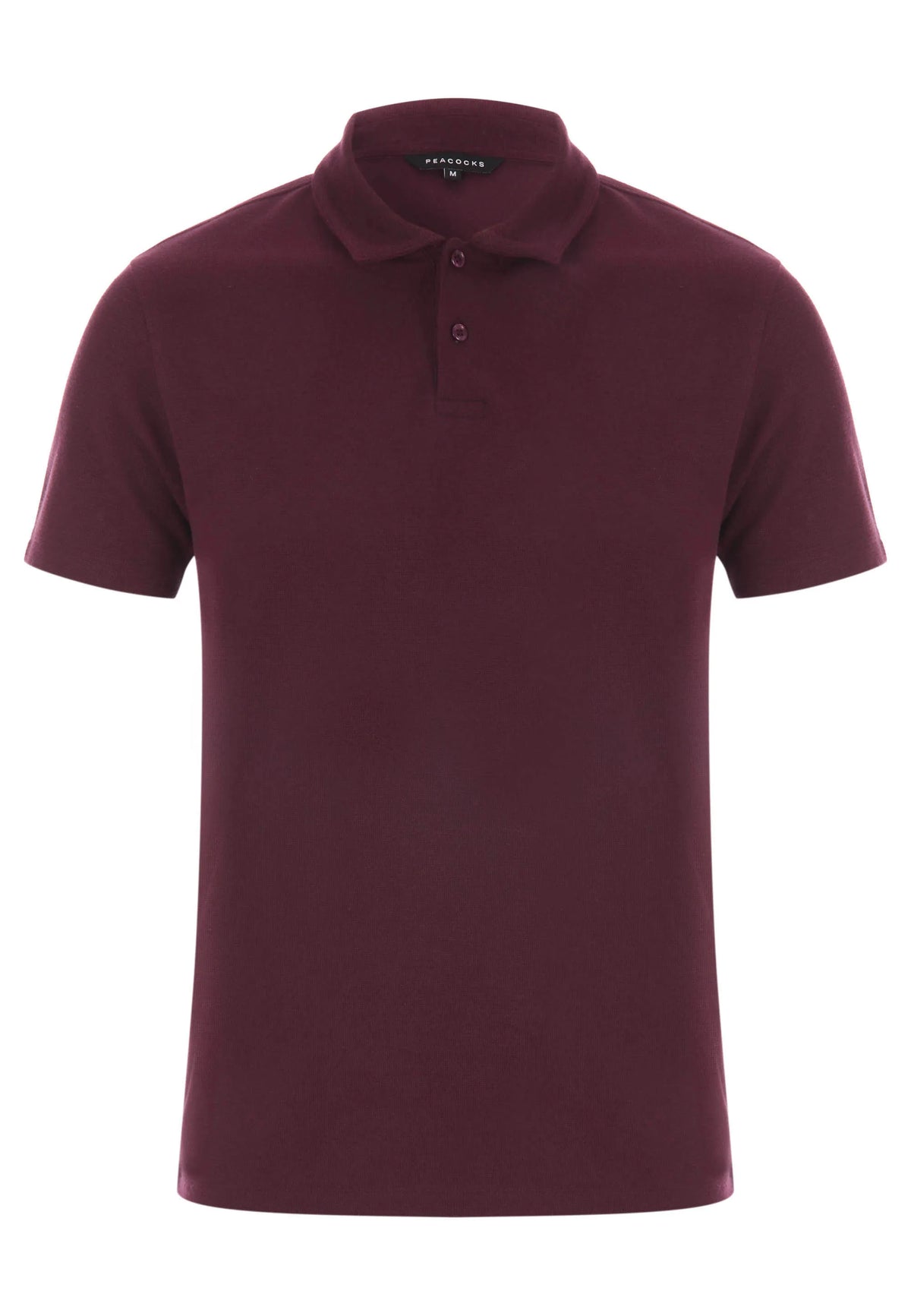 Mens Purple Textured Polo Shirt