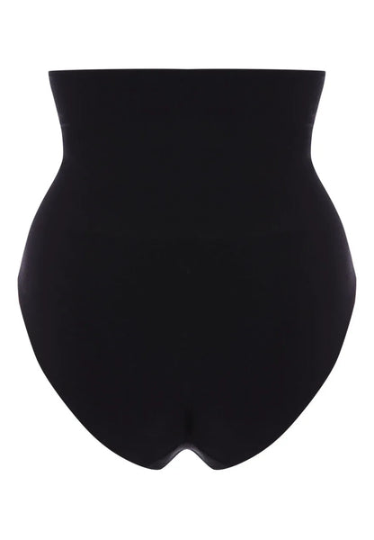 Womens Black High Waist Control Briefs