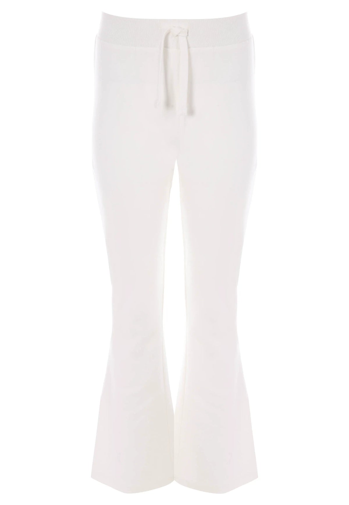Older Girls Cream Star Bootcut Joggers