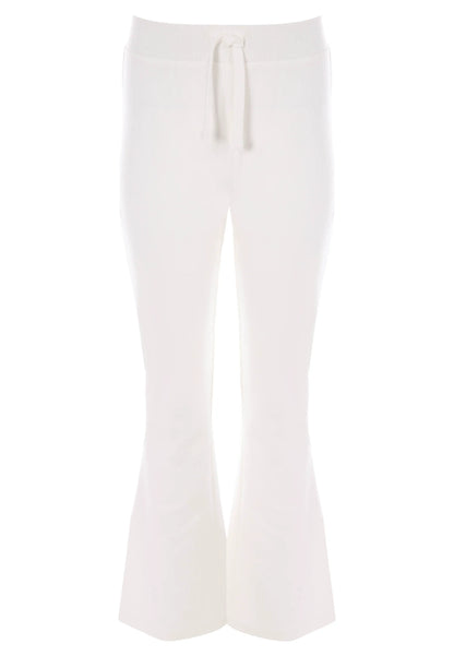 Older Girls Cream Star Bootcut Joggers