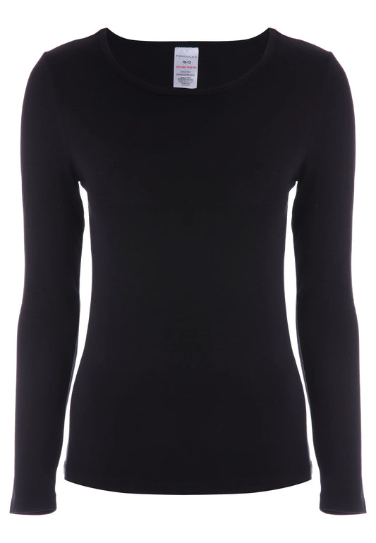 Womens Plain Soft Thermal Top