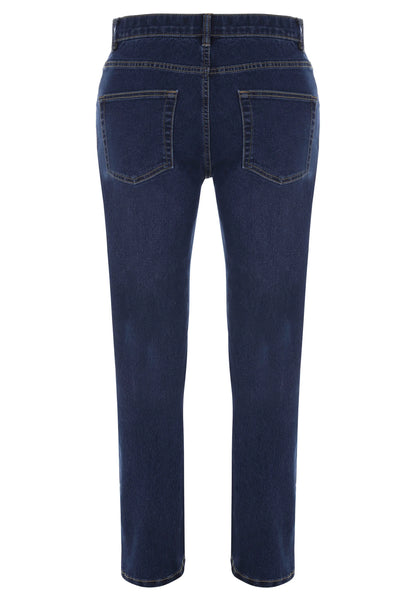 Mens Indigo Wash Straight Leg Jeans