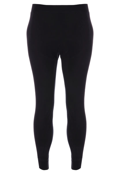 Mens Black Plain Thermal Long John Bottoms