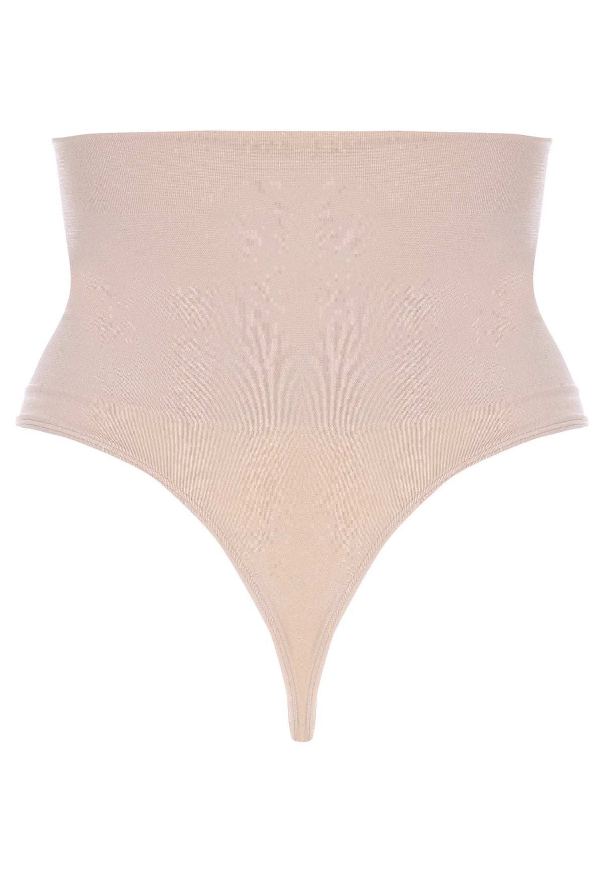 Womens Nude High Waist Support Thong